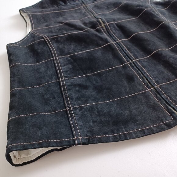 Skotts Washable Suede Zip-up Vest - Picture 5 of 15